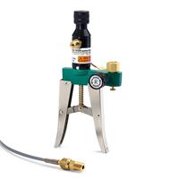 Pneumatic Scissor Hand Pumps with Gauge Connection